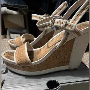Prada Sport Wedges in White, Size 39